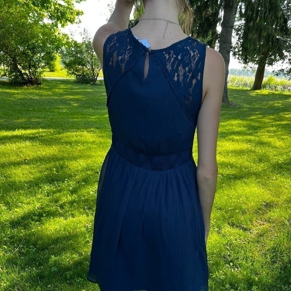 VERO Moda Blue Dress Size XS - Picture 3 of 7